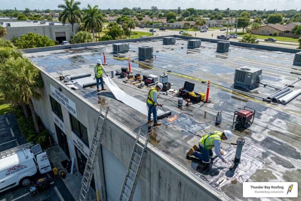 commercial roof leak repair Wesley Chapel